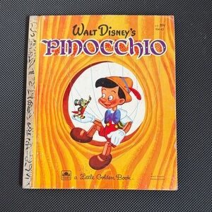 Vintage- Walt Disney's Pinocchio a Little Golden Book